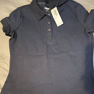 Old Navy - Girls Small (6-7) Navy Blue Uniform Shirt